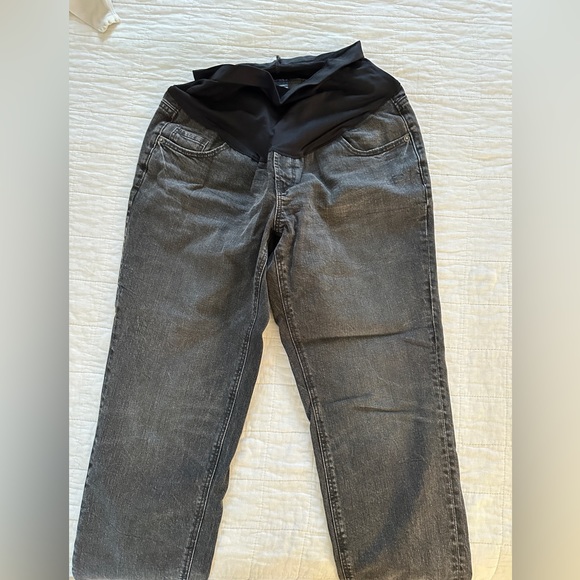 Old Navy Black Maternity Jeans - Boyfriend, Full Panel - Size 8 - Picture 4 of 5